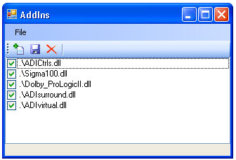 Add-Ins Browser Dialog