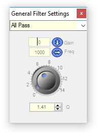 All Pass,Peaking,Notch