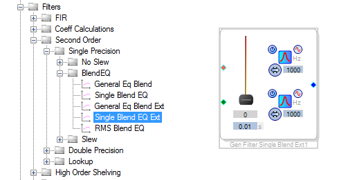 Single Blend EQ with External Blend
