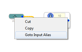 Переход к входному псевдониму (Go to Input Alias)