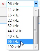 Setting Software Sample Rate