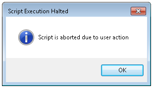 Stop a Script